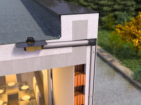 Odprowadzanie wody z płaskiego dachu.